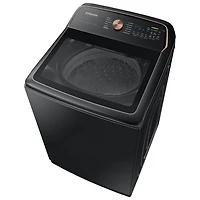 Laveuse à chargement par le haut de 6,2 pi³ de Samsung (WA54CG7550AVA4) - Noir brossé