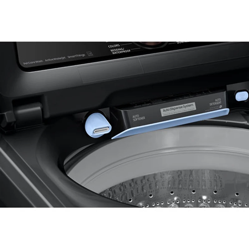 Laveuse à chargement par le haut de 6,2 pi³ de Samsung (WA54CG7550AVA4) - Noir brossé