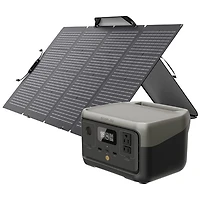 EcoFlow RIVER 2 Portable Power Station & 220 Watts Solar Panel Bundle