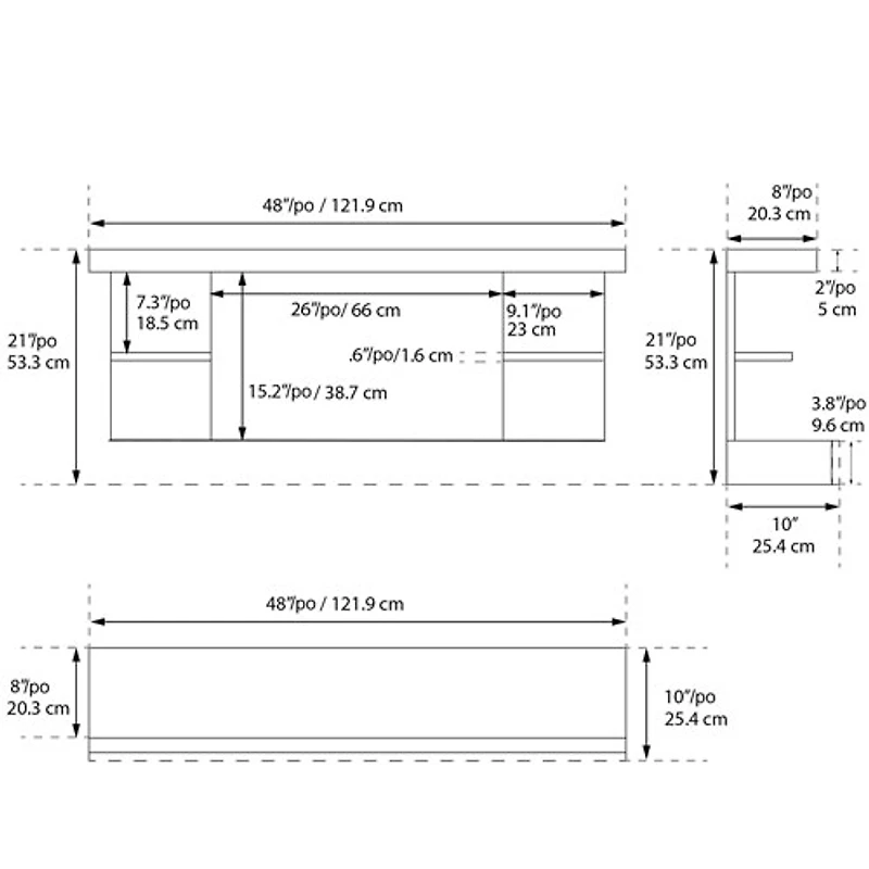 Foyer électrique de 48 po Home Decor Series d'ActiveFla