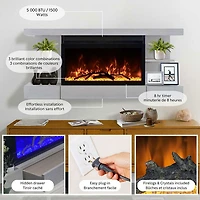 Foyer électrique de 48 po Home Decor Series d'ActiveFla