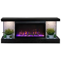 Foyer électrique de 48 po Home Decor Series ActiveFlame - Noir