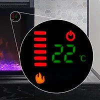 Foyer électrique de 48 po Home Decor Series ActiveFlame - Noir