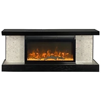 Foyer électrique de 48 po Home Decor Series ActiveFlame - Noir