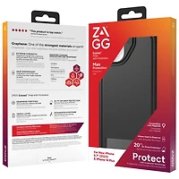 Étui rigide ajusté Everest Snap de ZAGG avec MagSafe pour iPhone 15 Plus - Noir