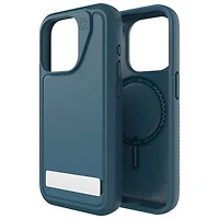 Étui rigide ajusté Everest Snap de ZAGG avec MagSafe pour iPhone 15 Pro - Bleu marine