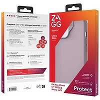 ZAGG Manhattan Snap Fitted Hard Shell Case with MagSafe for iPhone 15 - Lavender