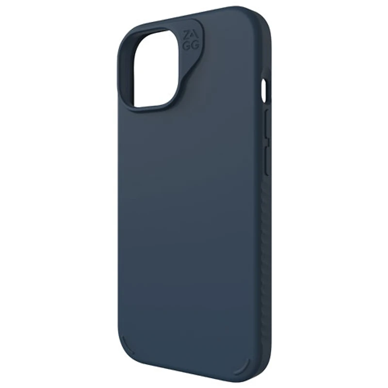 ZAGG Manhattan Snap Fitted Hard Shell Case with MagSafe for iPhone 15 - Navy