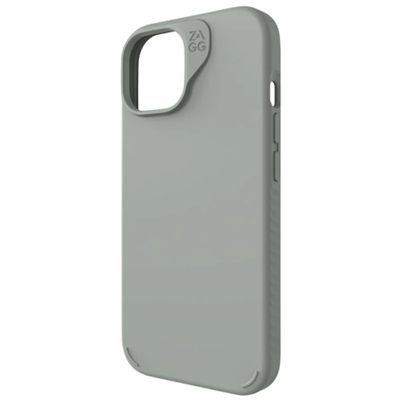Étui rigide ajusté Manhattan Snap de ZAGG avec MagSafe pour iPhone 15 - Sauge