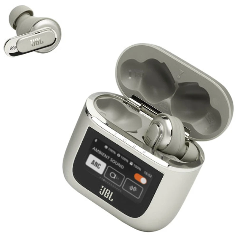 Écouteurs boutons 100 % sans fil à suppression du bruit Tour Pro 2 TWS de JBL - Champagne
