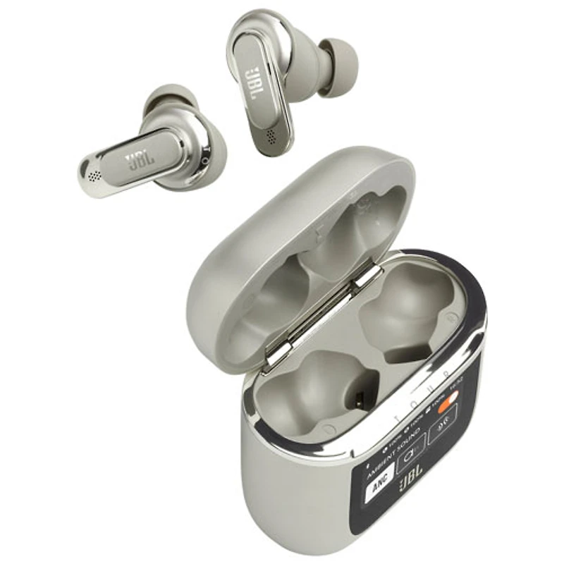 Écouteurs boutons 100 % sans fil à suppression du bruit Tour Pro 2 TWS de JBL - Champagne