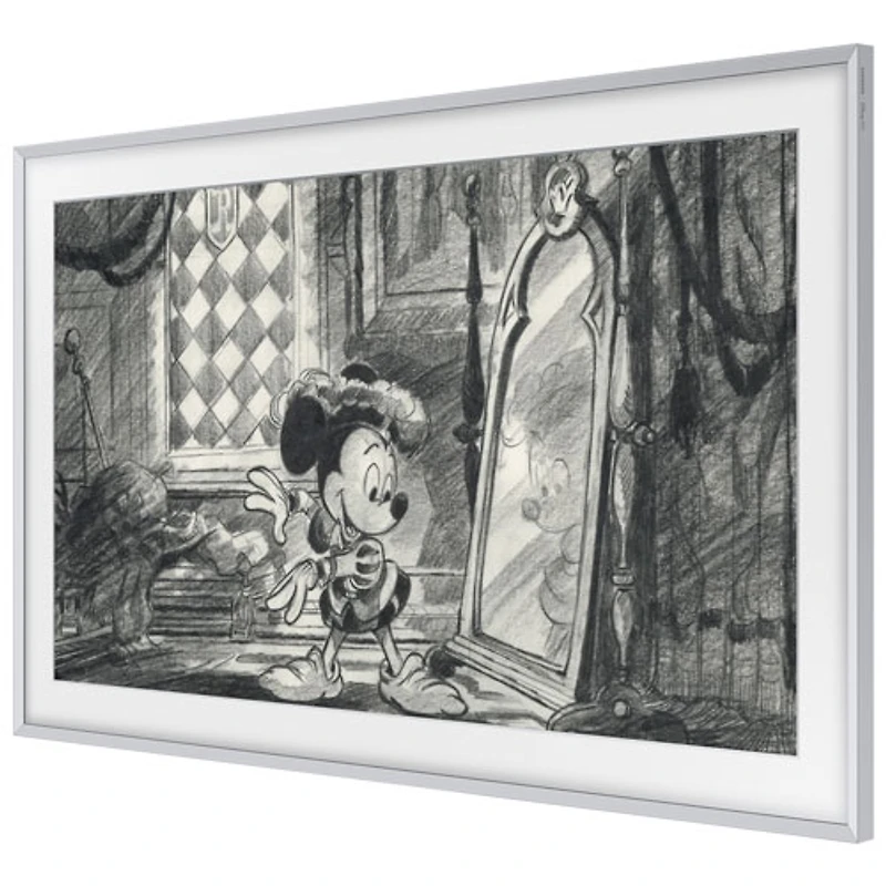 Téléviseur intelligent Tizen HDR QLED UHD 4K 75 po The Frame de Samsung (QN75LS03BSFXZC) - Édition Disney - 2023