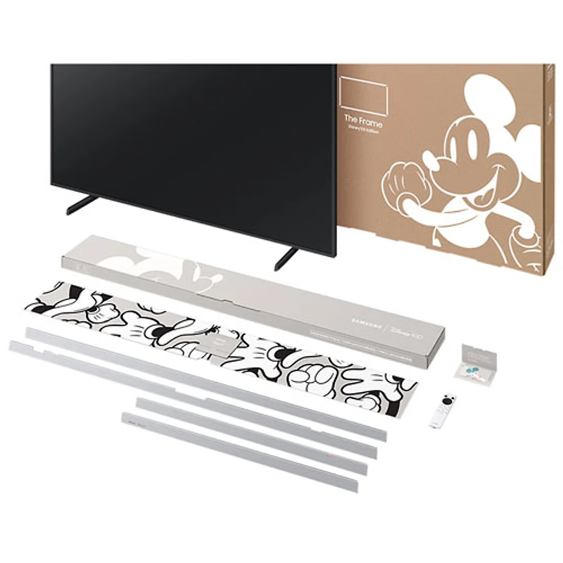 Téléviseur intelligent Tizen HDR QLED UHD 4K 75 po The Frame de Samsung (QN75LS03BSFXZC) - Édition Disney - 2023