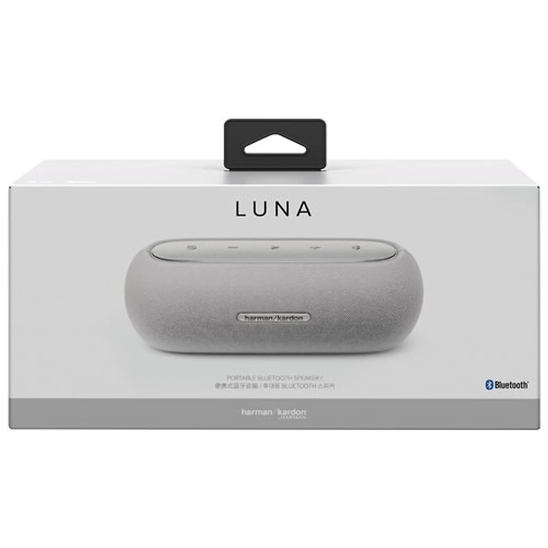 Haut-parleur sans fil Bluetooth résistant aux éclaboussures Luna de Harman Kardon - Gris