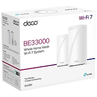 Système Wi-Fi 7 BE maillé de maison intégrale Deco BE95 BE33000 de TP-Link - Ensemble de 2