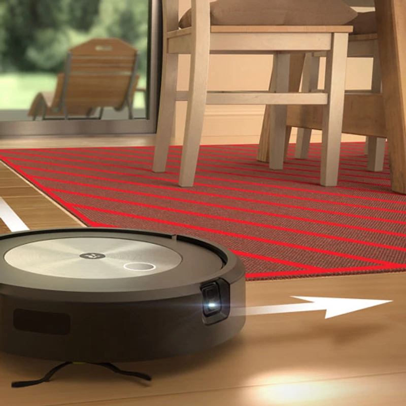 Aspirateur robot connecté Wi-Fi Roomba Combo j5 avec vadrouille d'iRobot - Graphite (j517020)
