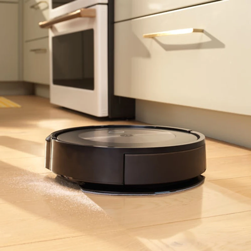 Aspirateur robot connecté Wi-Fi Roomba Combo j5 avec vadrouille d'iRobot - Graphite (j517020)