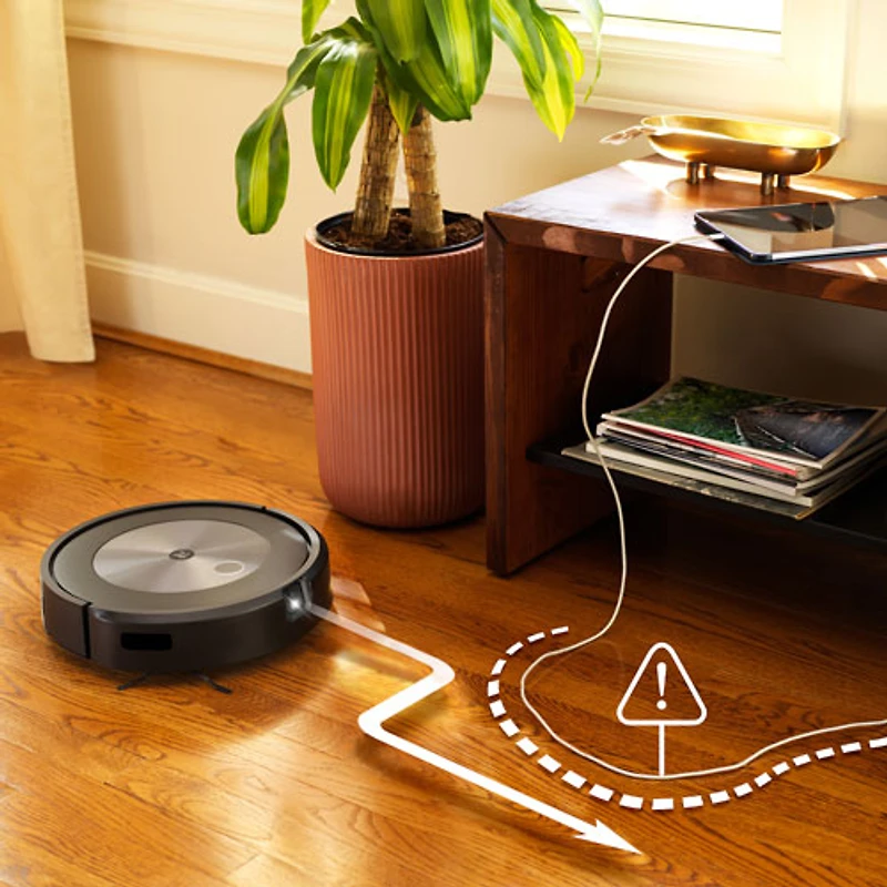 Aspirateur robot connecté Wi-Fi Roomba Combo j5 avec vadrouille d'iRobot - Graphite (j517020)