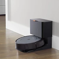Aspirateur robot connecté Wi-Fi Roomba Combo i5+ à vidage automatique avec vadrouille d'iRobot - Neutre tissé (i557020)