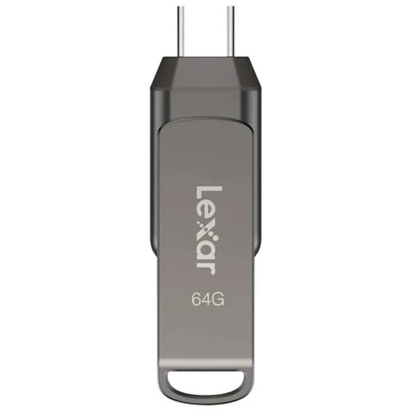 Lexar JumpDrive Dual Drive D400 64GB USB 3.1 + USB-C Flash Drive