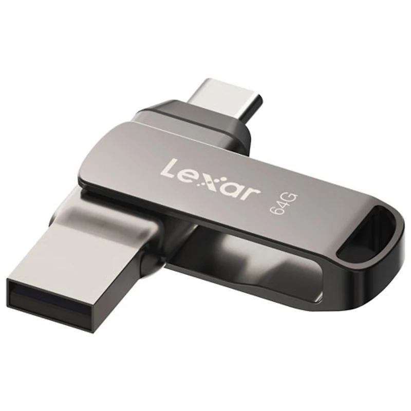 Lexar JumpDrive Dual Drive D400 64GB USB 3.1 + USB-C Flash Drive