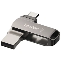 Lexar JumpDrive Dual Drive D400 64GB USB 3.1 + USB-C Flash Drive