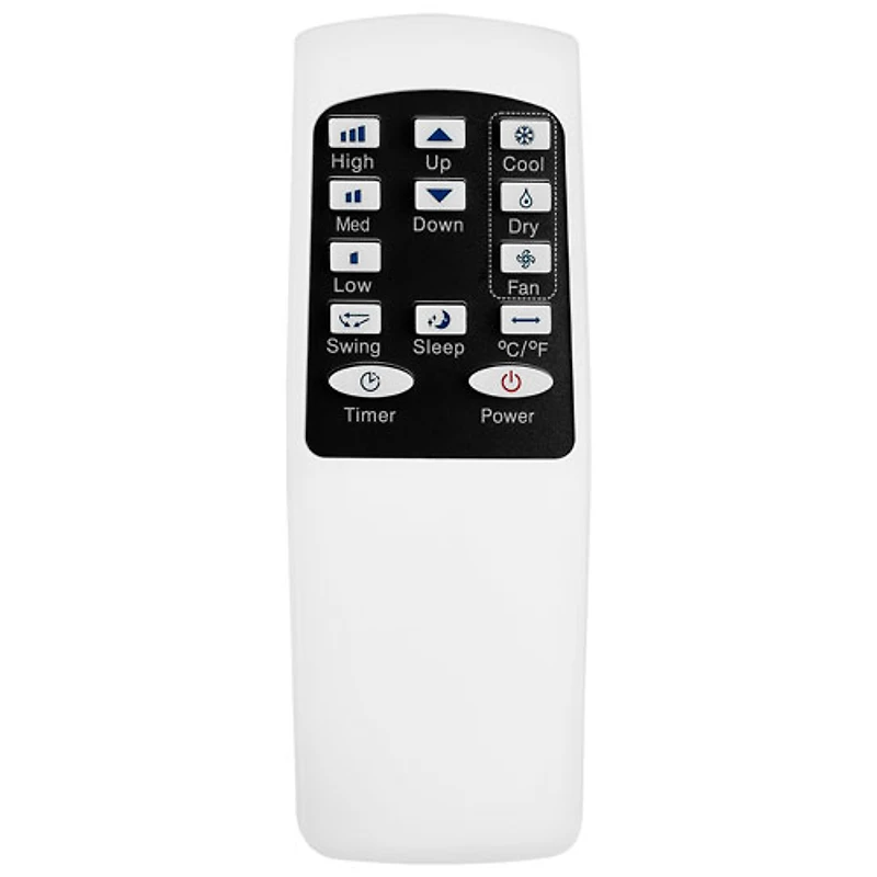 Insignia Portable Air Conditioner - 14000 BTU (400 sq ft Coverage) - Remote - White/Black