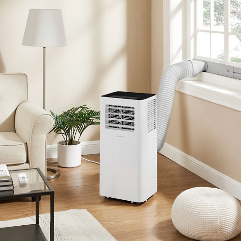 Climatiseur portatif d'Insignia - 14000 BTU (couverture de 400 pi²) - Télécommande - Blanc/Noir
