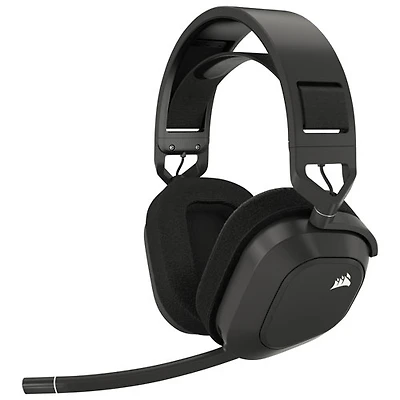 Casque de jeu sans fil HS80 Max de Corsair - Gris acier