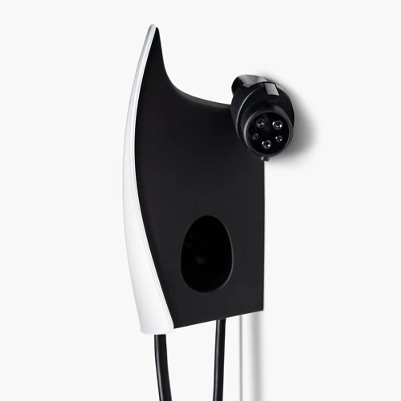 Tesla - Chargeur de véhicule électrique câblé universel à connecteur mural - Jusqu'à 48 A - 24 pi - Blanc