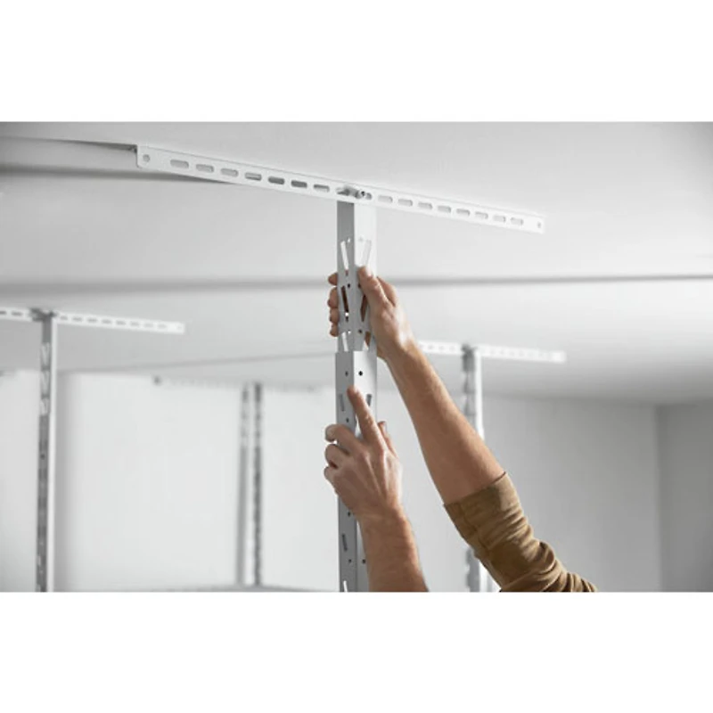 Tablette de rangement en acier robuste de Gladiator (GALS48M4JW) - Blanc martelé