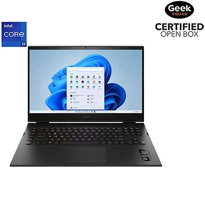 Boîte ouverte - Portable de jeu de 17 po de HP - Noir ombragé (Core i9 13900HX d'Intel/SSD 2 To/RAM 32 Go/GeForce RTX 4090/Windows 11)