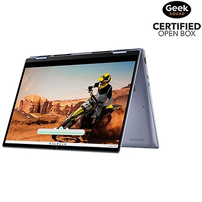 Boîte ouverte - Portable 2-en-1 à écran tactile de 14 po Inspiron de Dell - Bleu lavande (Ryzen 7 7730U d'AMD/SSD 512 Go/RAM 16 Go/Windows 11)