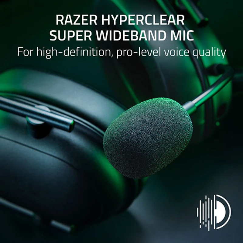 Razer BlackShark V2 HyperSpeed Gaming Headset with Microphone - Black