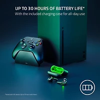 Razer Hammerhead HyperSpeed In-Ear Gaming Headphones for Xbox - Black/Green