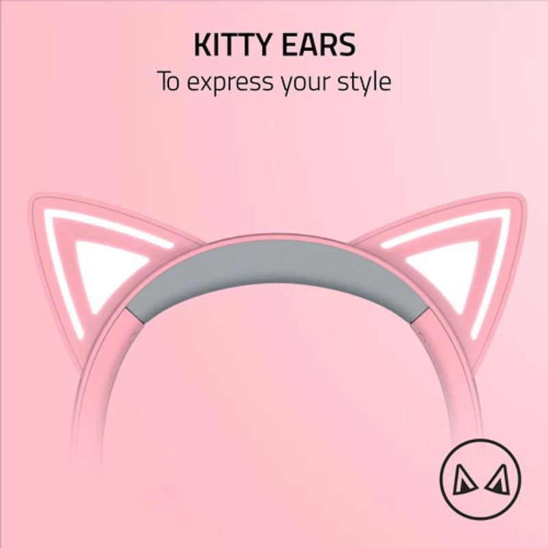 Razer Kraken Kitty V2 Edition Gaming Headset with Microphone - Quartz