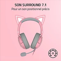 Razer Kraken Kitty V2 Edition Gaming Headset with Microphone - Quartz