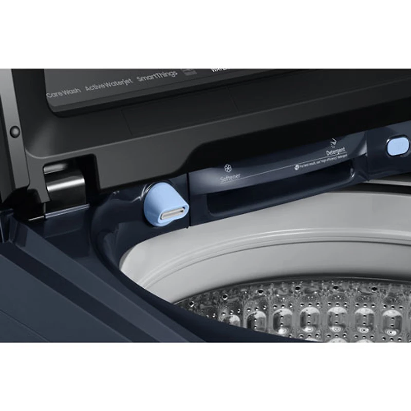Laveuse à chargement par le haut avec agitateur 6,1 pi³ de Samsung (WA53CG7155ADA4) - Bleu marine brossé