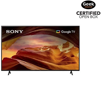 Boîte ouverte - Téléviseur intelligent Google HDR DEL UHD 4K de 55 po de Sony (KD55X77L) - 2023