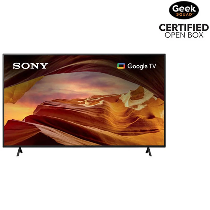 Boîte ouverte - Téléviseur intelligent Google HDR DEL UHD 4K de 65 po de Sony (KD65X77L) - 2023