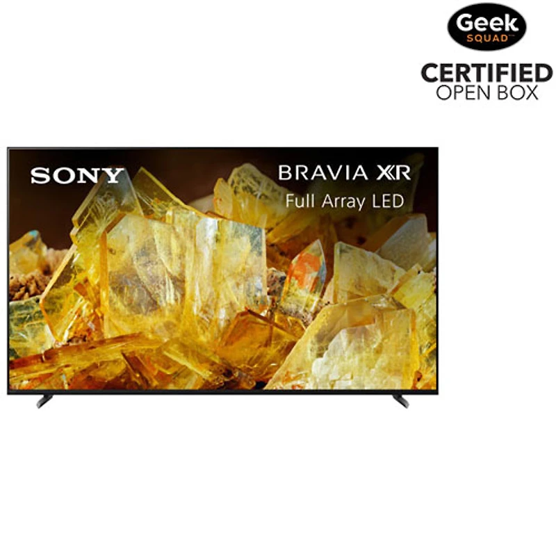 Boîte ouverte - Téléviseur intelligent Google HDR DEL UHD 4K de 65 po série X90L de Sony (XR65X90L) - 2023