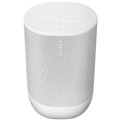 Haut-parleur intelligent portatif durable Move 2 de Sonos - Blanc