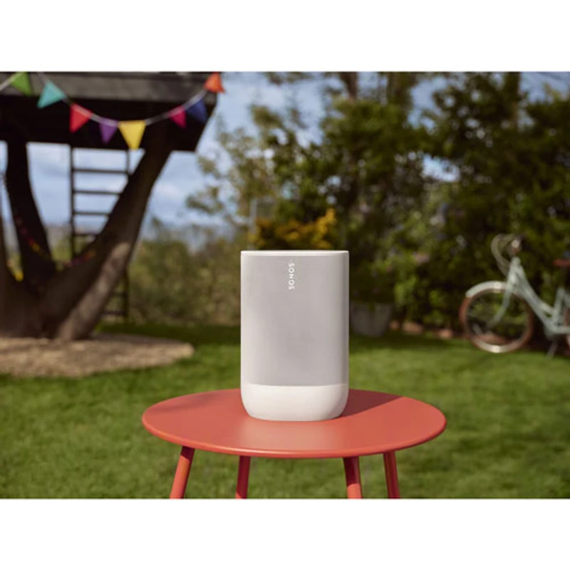 Haut-parleur intelligent portatif durable Move 2 de Sonos - Blanc