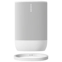 Haut-parleur intelligent portatif durable Move 2 de Sonos - Blanc