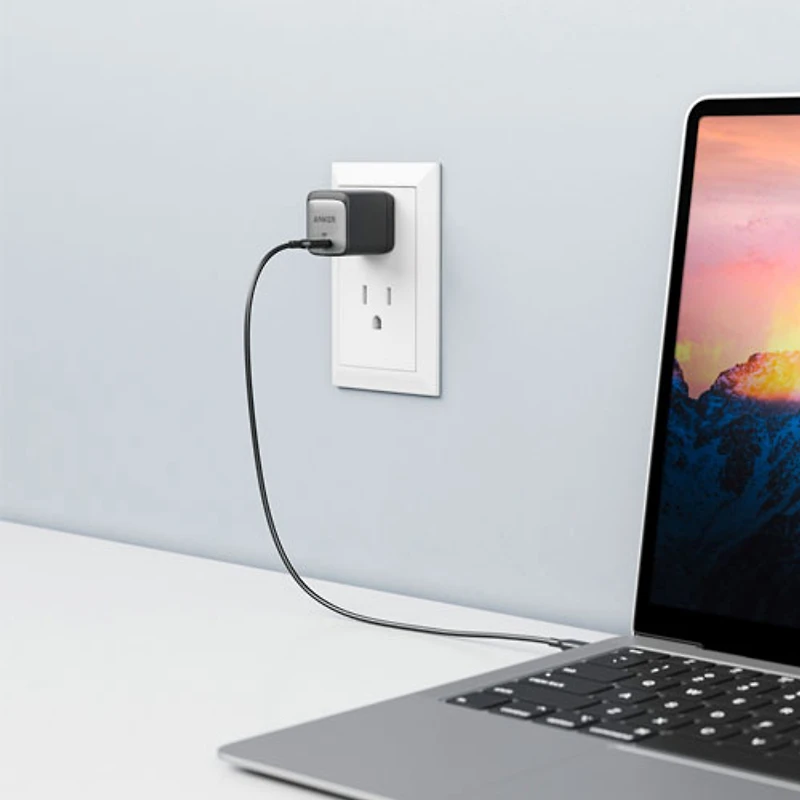 Chargeur mural USB-C de 45 W Nano II d'Anker avec câble USB-C/USB-C (B2664J11-5)
