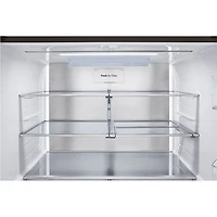 Réfrigérateur à deux portes 25,5 pi³ 36 po avec distributeur d'eau et de glaçons de LG (LRYXC2606D) - Inox noir