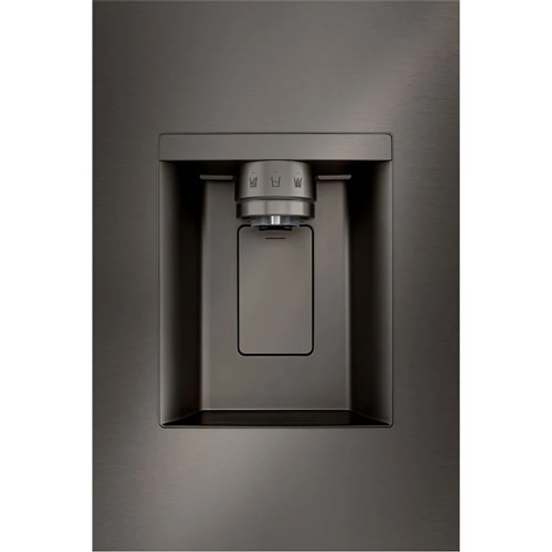 Réfrigérateur à deux portes 25,5 pi³ 36 po avec distributeur d'eau et de glaçons de LG (LRYXC2606D) - Inox noir