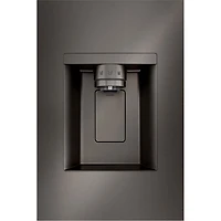 Réfrigérateur à deux portes 25,5 pi³ 36 po avec distributeur d'eau et de glaçons de LG (LRYXC2606D) - Inox noir