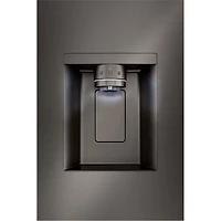 Réfrigérateur à deux portes 25,5 pi³ 36 po avec distributeur d'eau et de glaçons de LG (LRYXC2606D) - Inox noir