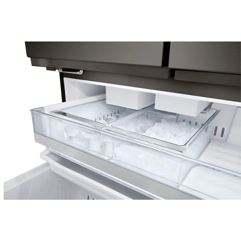 Réfrigérateur à deux portes 25,5 pi³ 36 po avec distributeur d'eau et de glaçons de LG (LRYXC2606D) - Inox noir